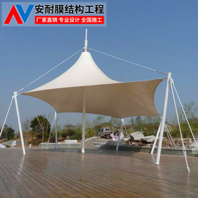 湖州市膜結構景觀工程 戶外遮陽篷與園林景觀膜的設計、施工與應用